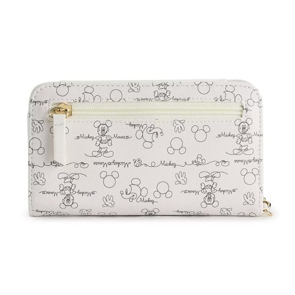 Disney Classic Mickey Mouse Sketch and Signature Tech Wallet - Picture 2 of 6